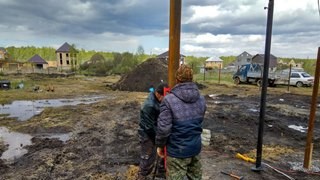 Заказать монтаж винтовых свай в Нягань - цена под ключ с доставкой от 1852 шт