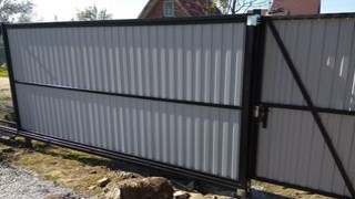 Купить сваи для ворот в Нягань. Заказать ворота на сваях под ключ от 21603 руб