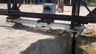 Купить сваи для ворот в Нягань. Заказать ворота на сваях под ключ от 21603 руб